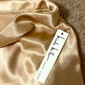Nicole Miller NWT Cappuccino/Gold Slip Dress XL